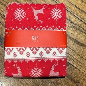 New! GAP Kids Fair Isle Festive Pajama Set size 10